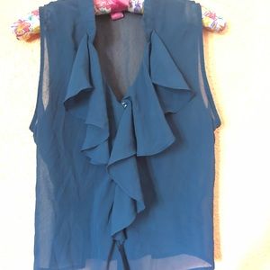 Navy Blue Blouse